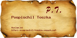Pospischil Toszka névjegykártya